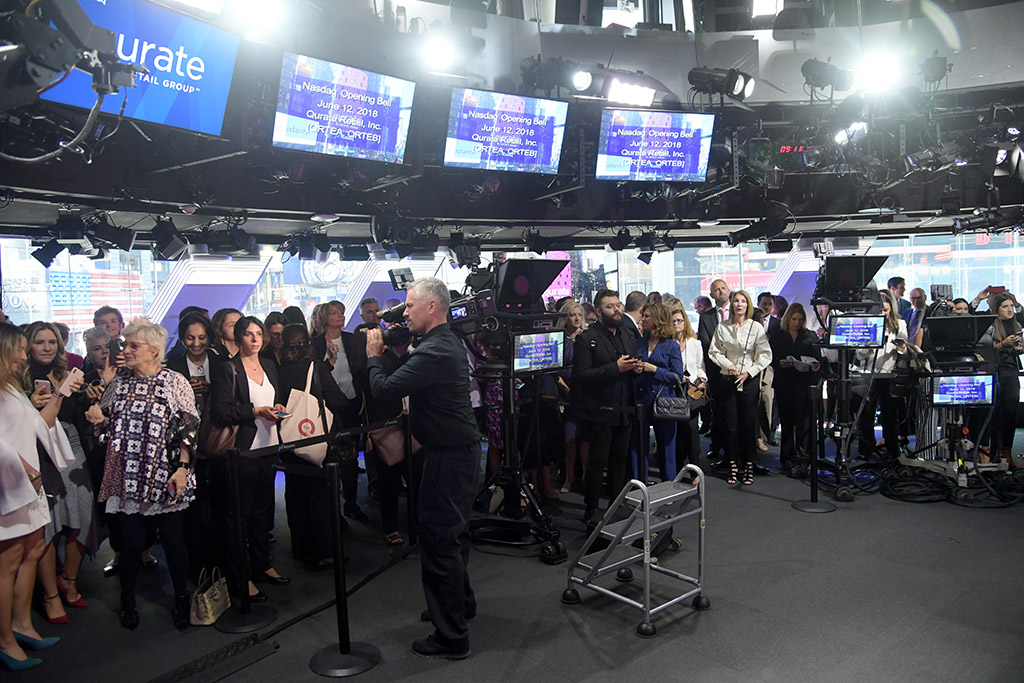 Qurate Retail guests in the Nasdaq studio