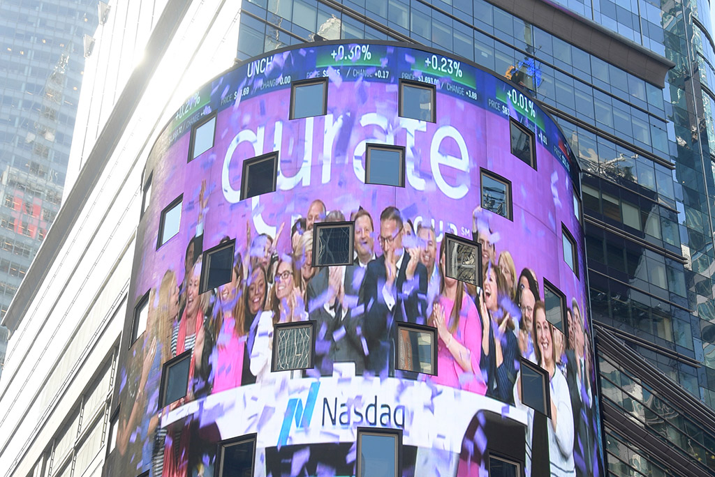 Qurate Retail on the Nasdaq Tower in Times Square