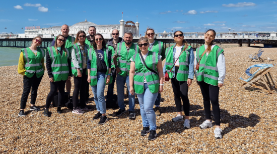 ESBRG Team Members helping out at the beach